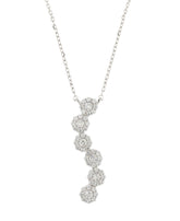 Charming Design 925 Sterling Silver Necklace with CZ